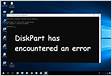 DiskPart Encontrou Um Erro Como Consertar